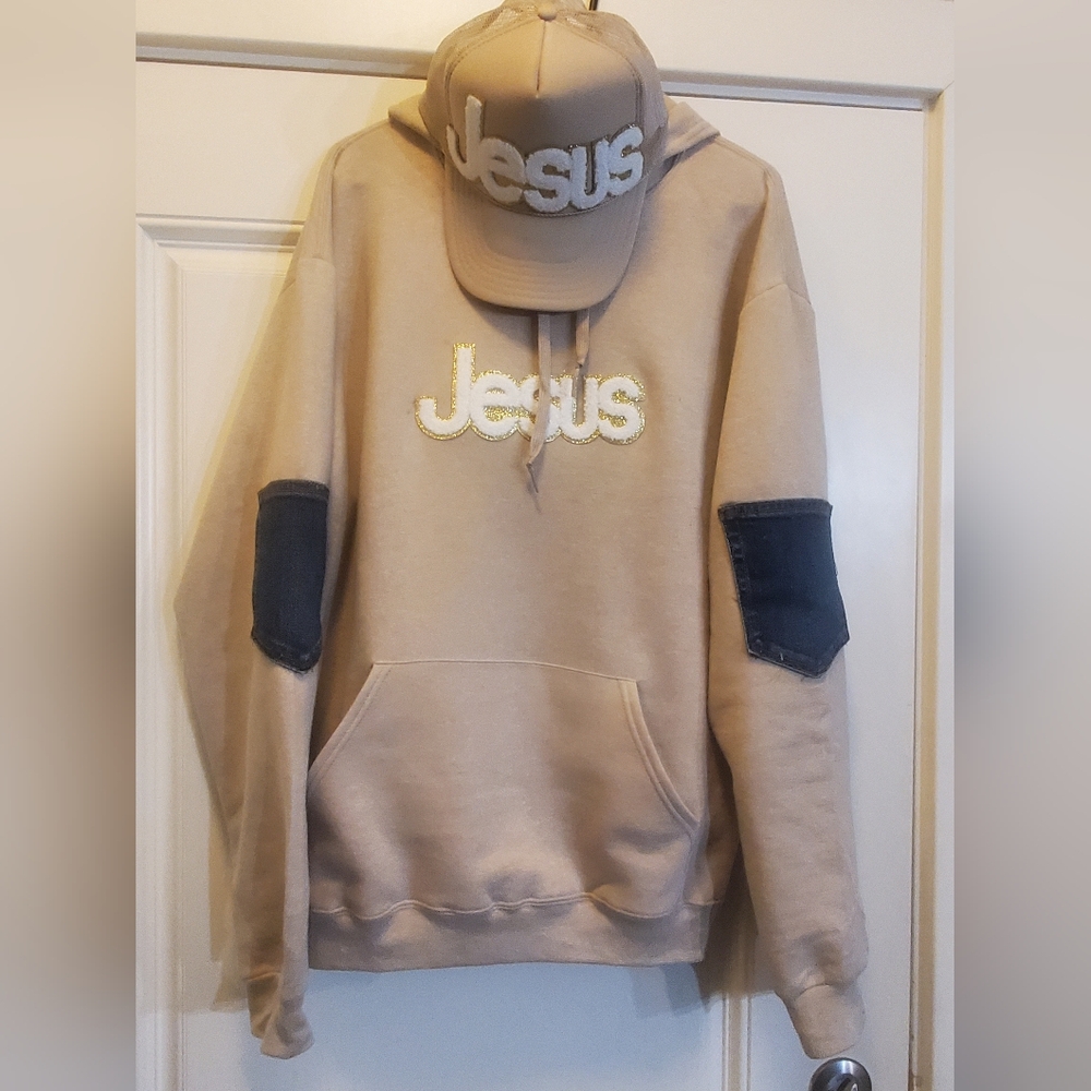 Customized Blessed/Jesus Hoodies. Pick Your Color and Size.